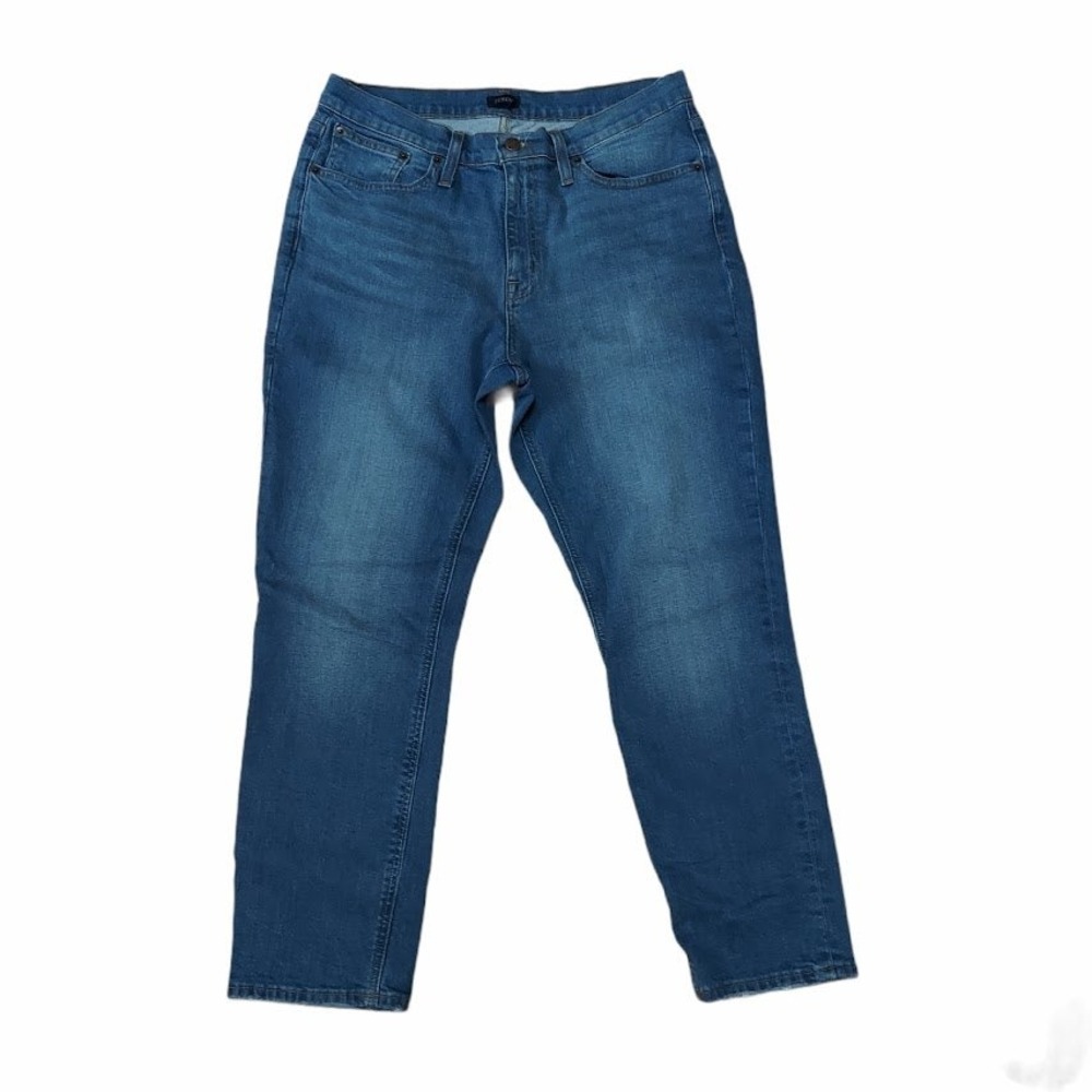 J.Crew‎ Womens High Rise Straight Leg Jeans Medium Wash AK723 Size 29